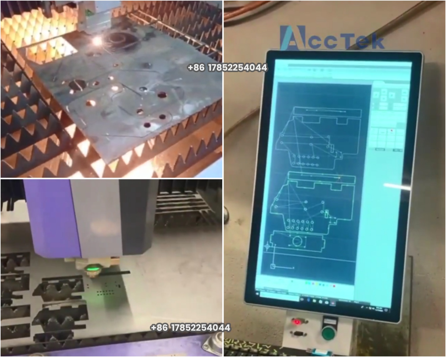 Industrial Laser Cutting Machine Price - AKJ1530F 2040 2060 2560 1000 Вт