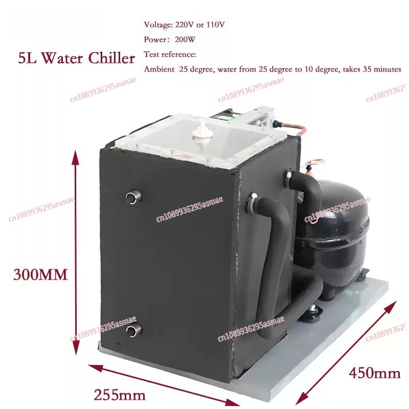 Компрессорный охладитель 5 л,  – обзор и цена Laser Chiller Water Cooler
